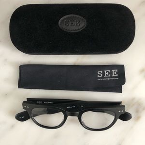 SEE EYEWEAR +2.00 readers WILDER matte black